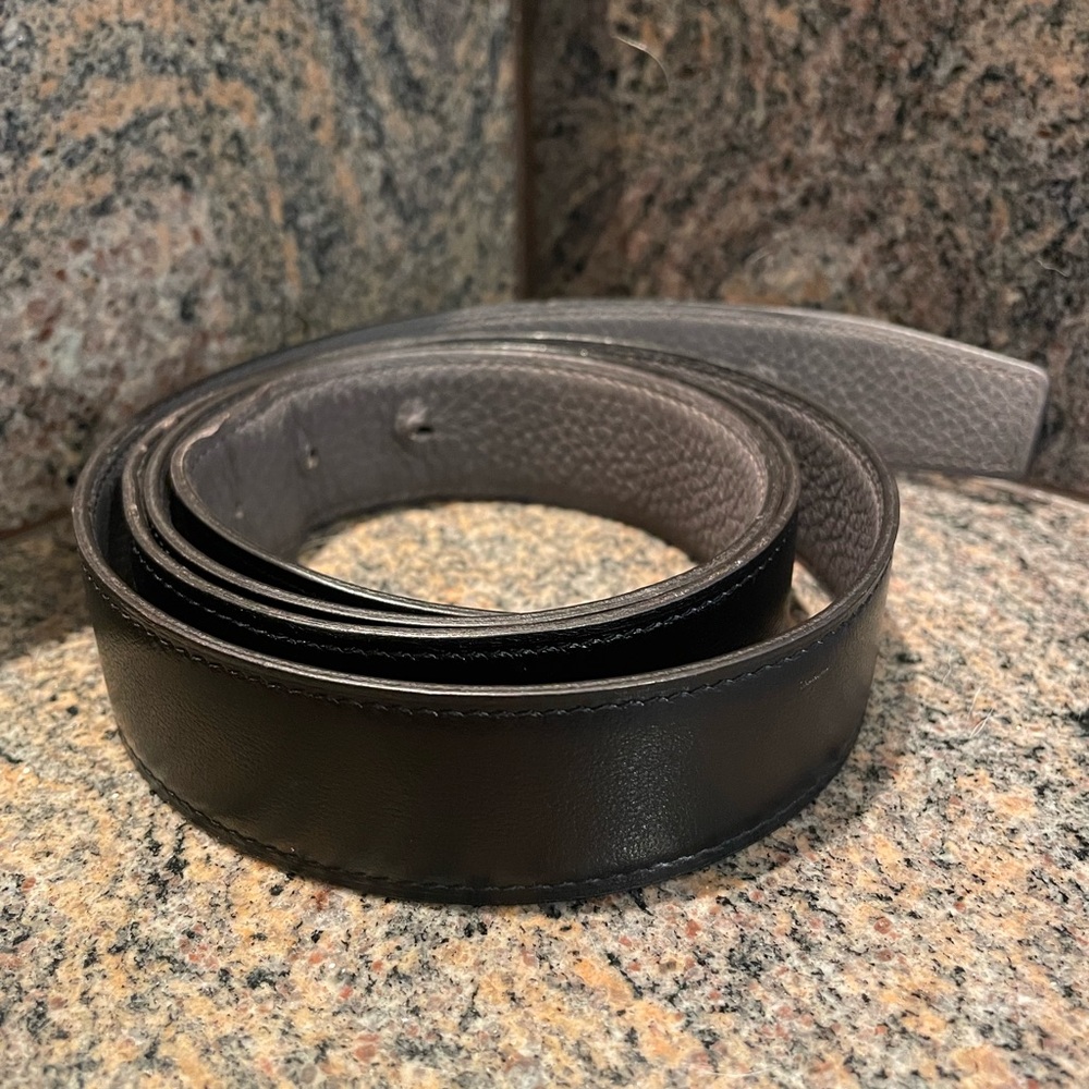 Hermes Unisex Belt Black/Grey Size 110 BELT ONLY!